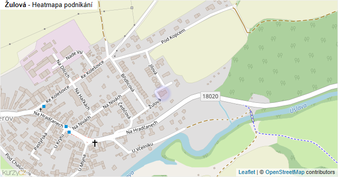 Žulová - mapa podnikání