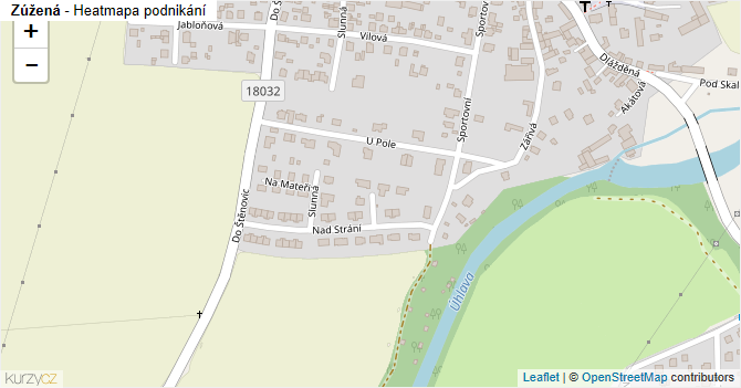 Zúžená - mapa podnikání