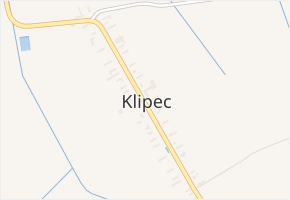 Klipec v obci Pňov-Předhradí - mapa části obce