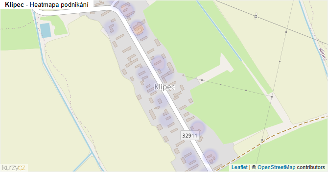 Klipec - mapa podnikání