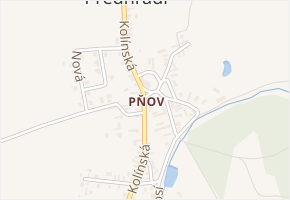 Luční v obci Pňov-Předhradí - mapa ulice