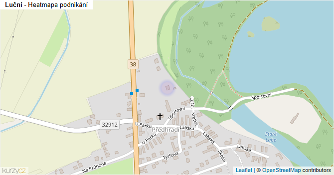 Luční - mapa podnikání