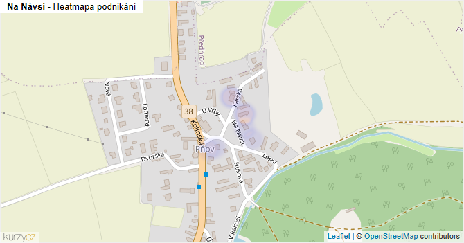 Na Návsi - mapa podnikání