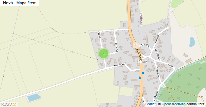 Nová - mapa firem
