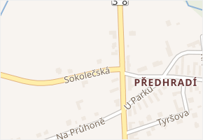 Sokolečská v obci Pňov-Předhradí - mapa ulice