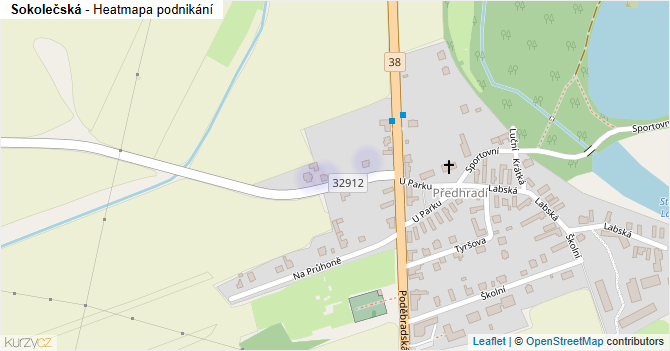 Sokolečská - mapa podnikání