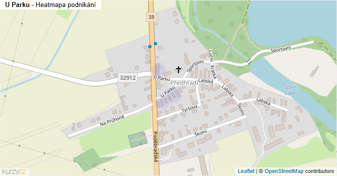 U Parku - mapa podnikání
