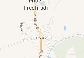 U Vrby v obci Pňov-Předhradí - mapa ulice