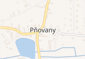 Pňovany v obci Pňovany - mapa části obce