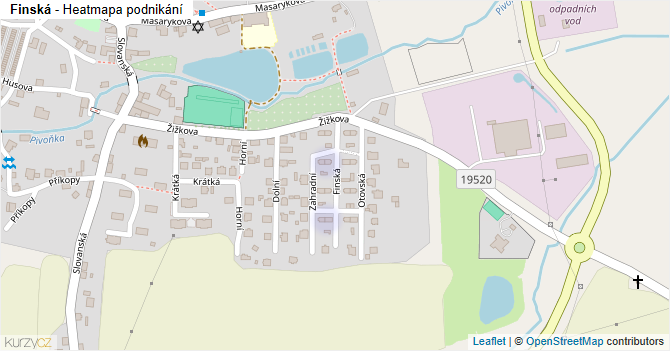 Finská - mapa podnikání