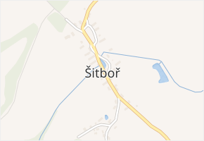 Šitboř v obci Poběžovice - mapa části obce