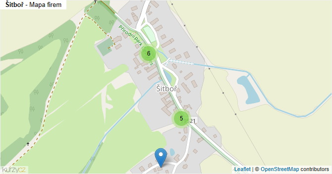 Šitboř - mapa firem
