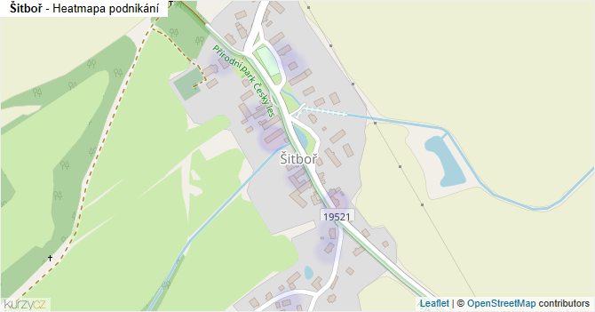 Šitboř - mapa podnikání