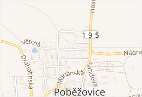 Smetanova v obci Poběžovice - mapa ulice