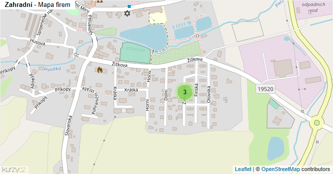 Zahradní - mapa firem