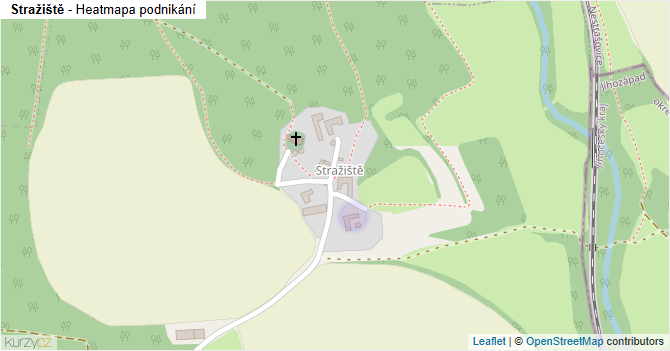 Stražiště - mapa podnikání