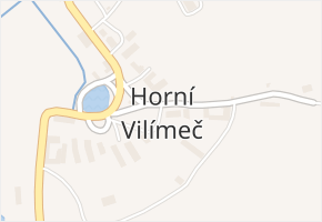 Horní Vilímeč v obci Počátky - mapa části obce