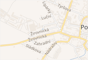 Krátká v obci Počátky - mapa ulice
