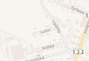 Luční v obci Počátky - mapa ulice