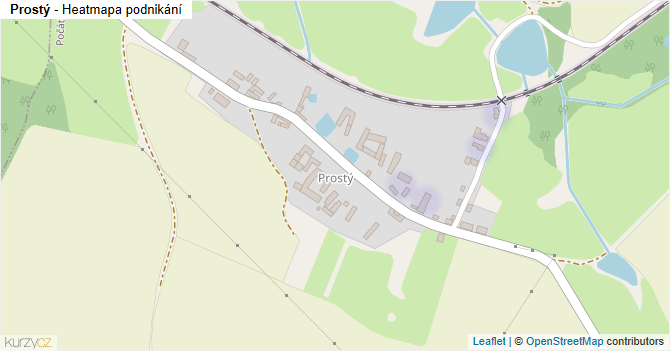 Prostý - mapa podnikání