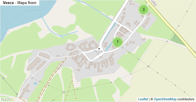 Vesce - mapa firem