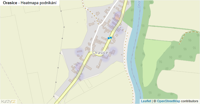 Orasice - mapa podnikání