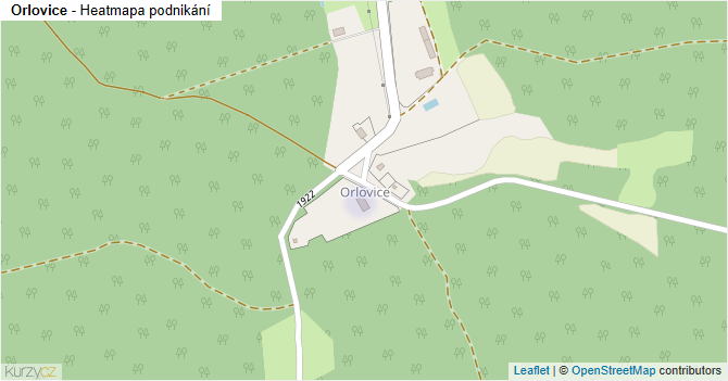 Orlovice - mapa podnikání