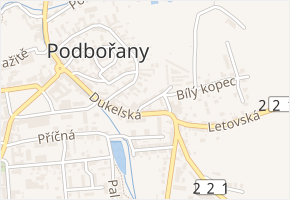 A. Dvořáka v obci Podbořany - mapa ulice
