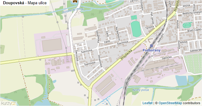 Doupovská - mapa ulice