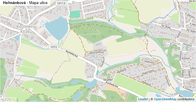 Hlubanská - mapa podnikání