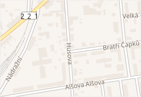 Husova v obci Podbořany - mapa ulice