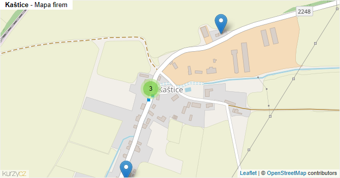 Kaštice - mapa firem