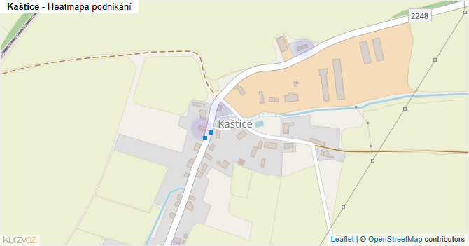 Kaštice - mapa podnikání