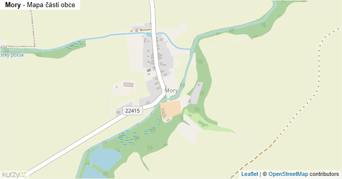 Mory - mapa části obce