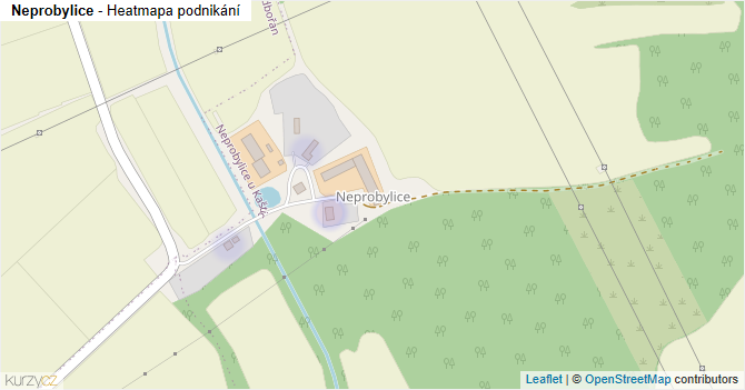 Neprobylice - mapa podnikání