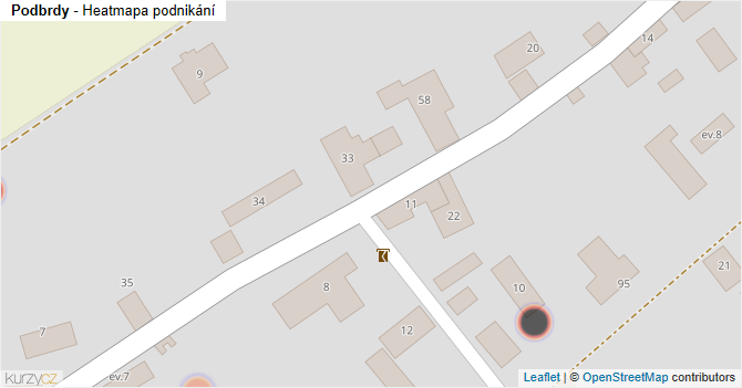 Podbrdy - mapa podnikání