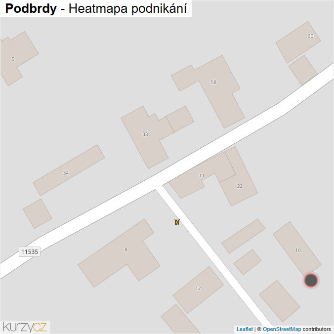Mapa Podbrdy - Firmy v obci.