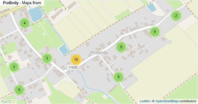 Podbrdy - mapa firem