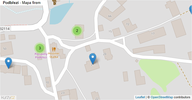 Podbřezí - mapa firem