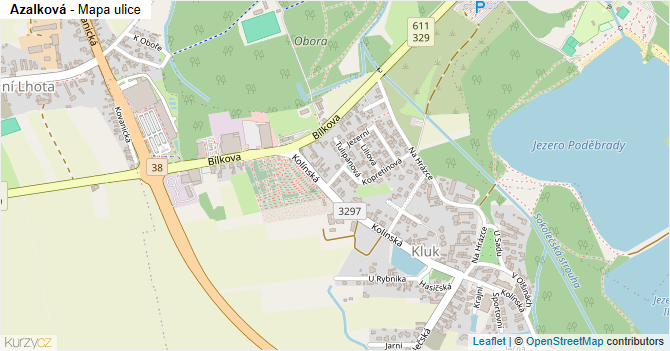 Azalková - mapa ulice