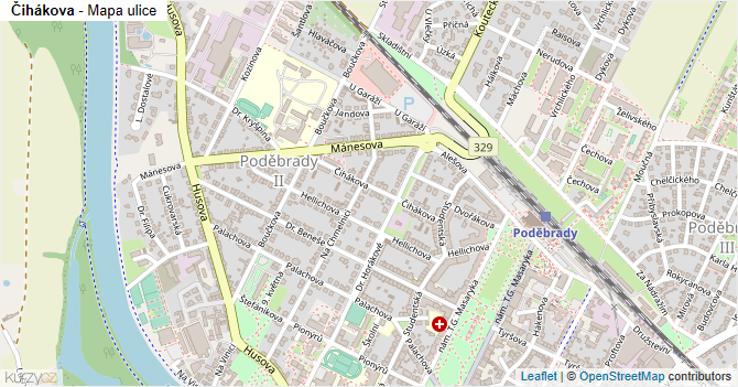 Čihákova - mapa ulice