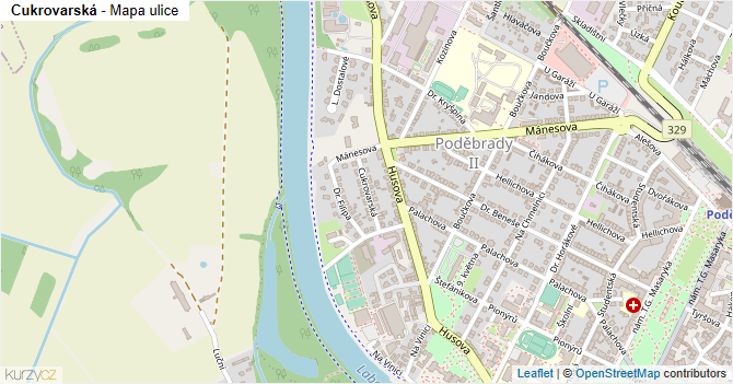 Cukrovarská - mapa ulice