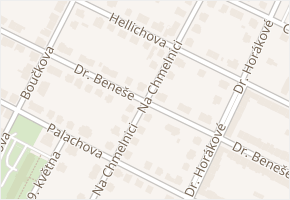 Dr. Beneše v obci Poděbrady - mapa ulice