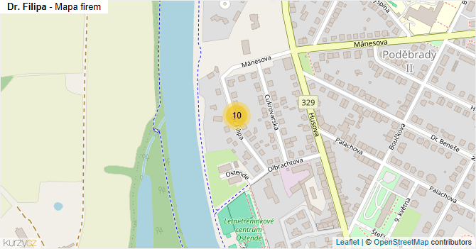 Dr. Filipa - mapa ulice