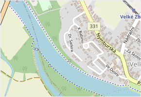 Dr. Sailera v obci Poděbrady - mapa ulice