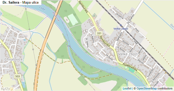 Dr. Sailera - mapa ulice