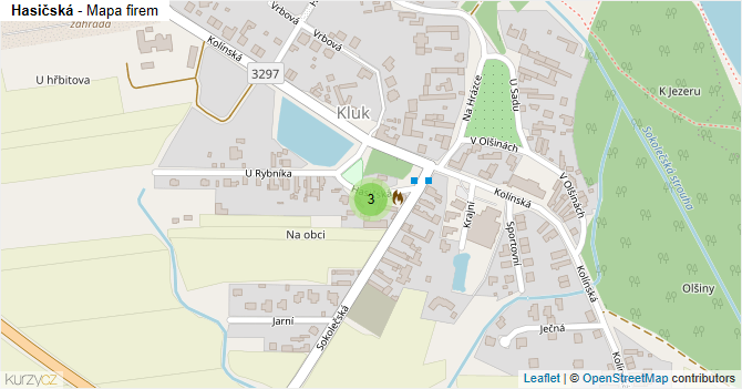 Hasičská - mapa firem