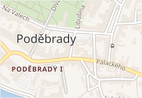 Havlíčkova v obci Poděbrady - mapa ulice