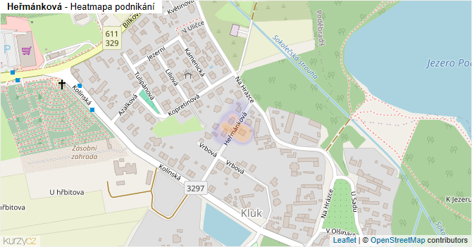 Heřmánková - mapa podnikání