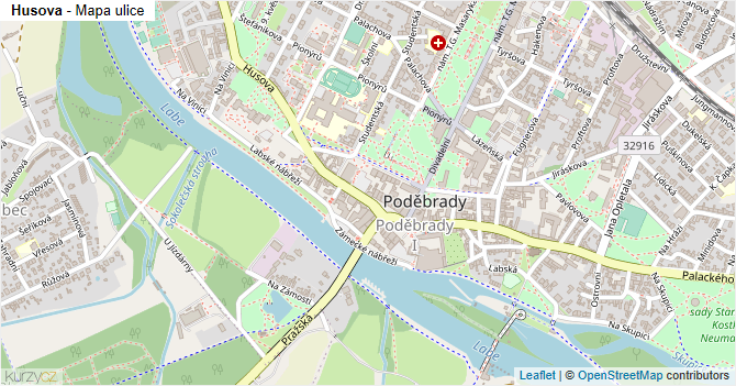 Husova - mapa ulice